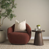 Hudson Burgundy Fabric Upholstered Chair - Ornate Home