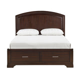 Hudson Cherry 4-Piece Queen Bedroom Set - Ornate Home