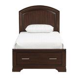 Hudson Cherry 4-Piece Twin Bedroom Set - Ornate Home