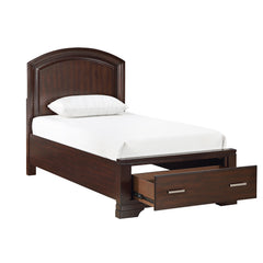 Hudson Cherry 4-Piece Twin Bedroom Set - Ornate Home