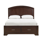 Hudson Cherry 5-Piece Queen Bedroom Set - Ornate Home