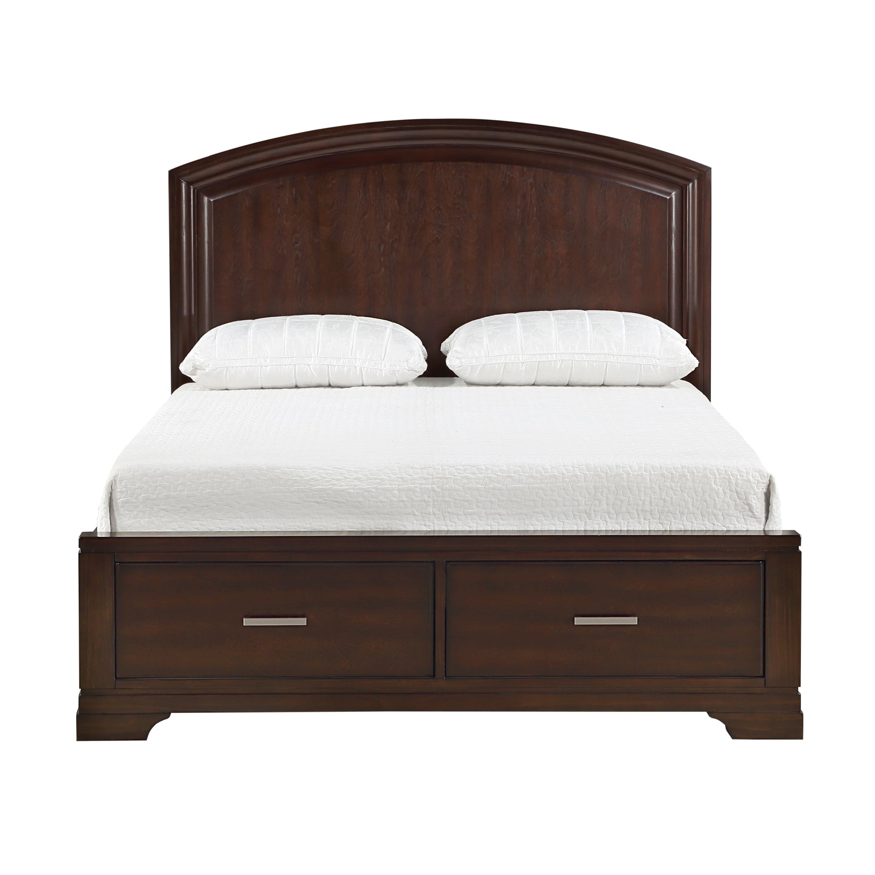 Hudson Cherry 5-Piece Queen Bedroom Set - Ornate Home