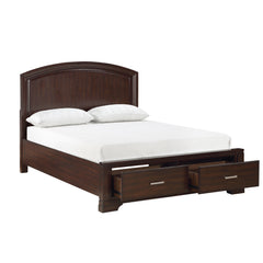 Hudson Cherry 5-Piece Queen Bedroom Set - Ornate Home