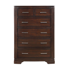 Hudson Cherry 5-Piece Queen Bedroom Set - Ornate Home