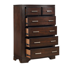 Hudson Cherry 5-Piece Queen Bedroom Set - Ornate Home