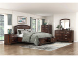 Hudson Cherry 5-Piece Queen Bedroom Set - Ornate Home