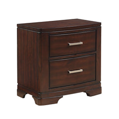 Hudson Cherry 5-Piece Queen Bedroom Set - Ornate Home