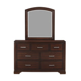 Hudson Cherry 5-Piece Queen Bedroom Set - Ornate Home