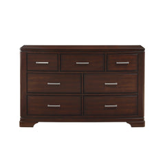 Hudson Cherry 5-Piece Queen Bedroom Set - Ornate Home