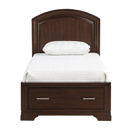 Hudson Cherry 5-Piece Twin Bedroom Set - Ornate Home
