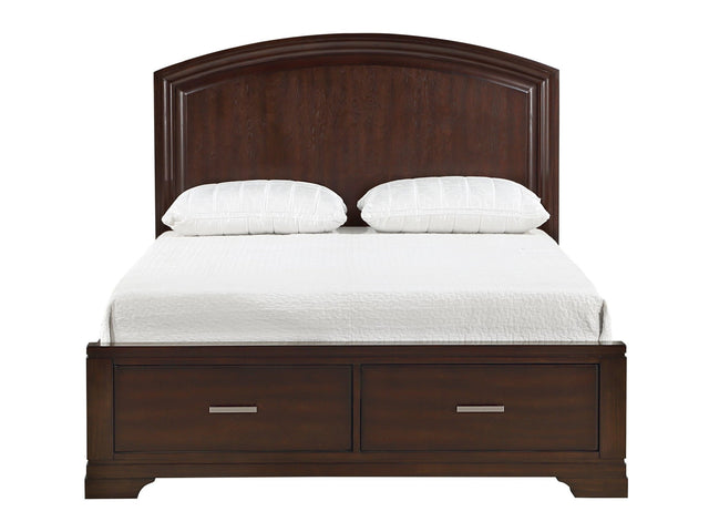 Hudson Cherry Eastern King Platform Bed - Ornate Home