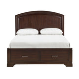 Hudson Cherry Queen Platform Bed - Ornate Home