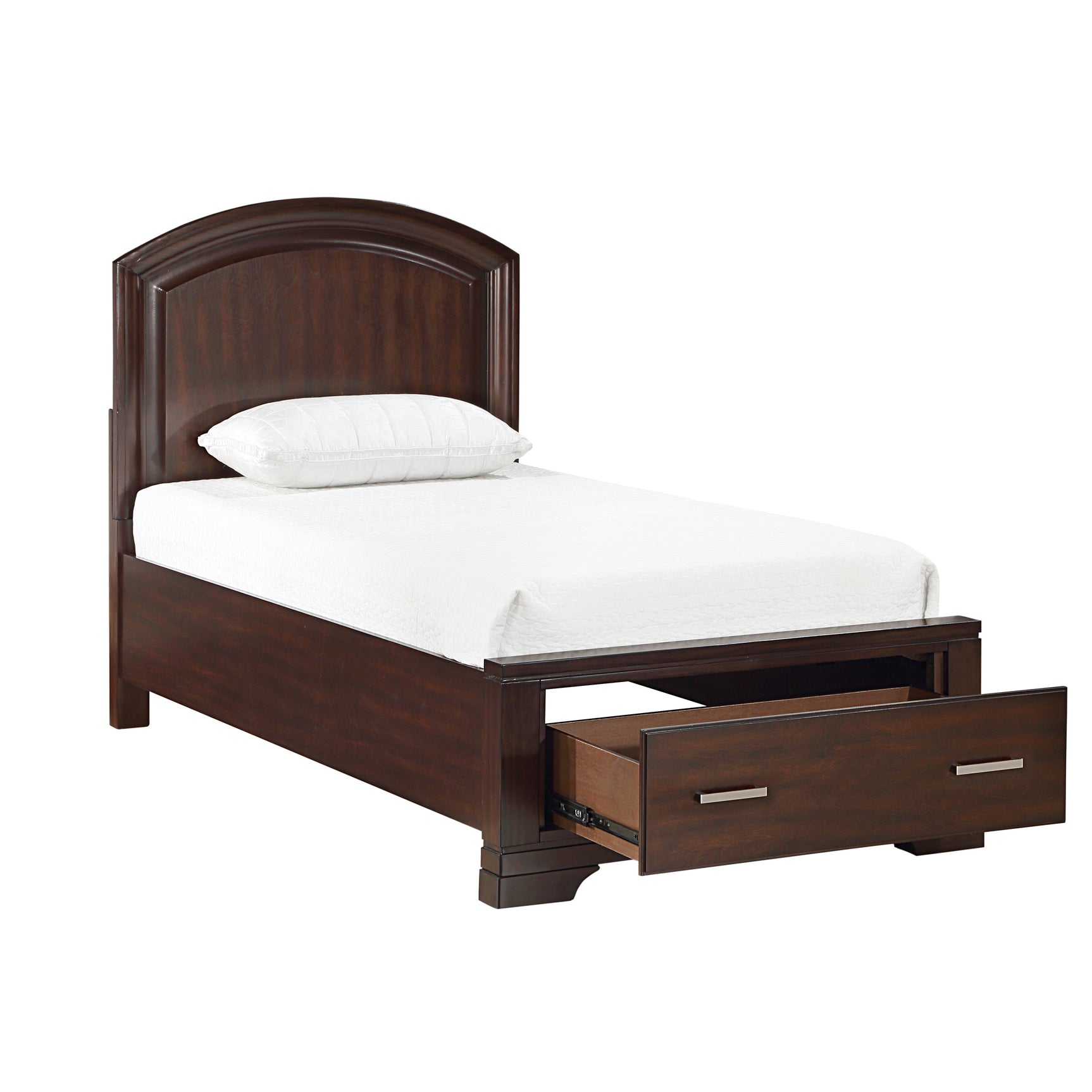 Hudson Cherry Twin Platform Bed - Ornate Home