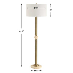 Hudson Gold Floor Lamp - Ornate Home