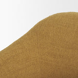Hudson Mustard Fabric Upholstered Swivel Chair - Ornate Home