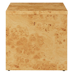 Hudson Natural 1-Drawer Burl Wood Nightstand - Ornate Home