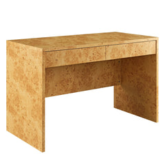 Hudson Natural 2-Drawer Burl Wood Desk - Ornate Home