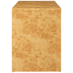 Hudson Natural 2-Drawer Burl Wood Desk - Ornate Home
