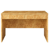 Hudson Natural 2-Drawer Burl Wood Desk - Ornate Home