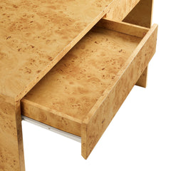 Hudson Natural 2-Drawer Burl Wood Desk - Ornate Home