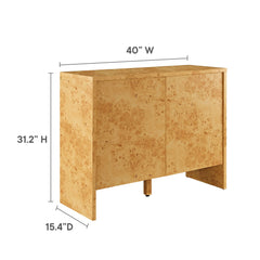 Hudson Natural 40" Burl Wood Sideboard - Ornate Home