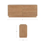 Hudson Natural 6 Drawer Dresser - Ornate Home