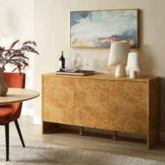 Hudson Natural 60" Burl Wood Sideboard - Ornate Home