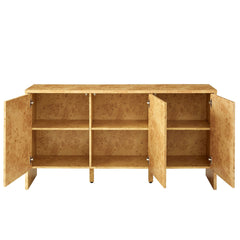 Hudson Natural 60" Burl Wood Sideboard - Ornate Home