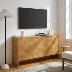 Hudson Natural 60" Burl Wood Sideboard - Ornate Home