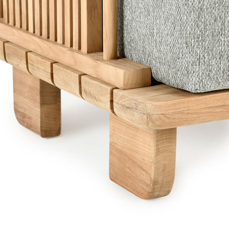 Hudson Natural/Gray Outdoor Accent Chair - Ornate Home