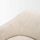 Hudson Oatmeal Fabric Upholstered Chair - Ornate Home