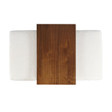 Hudson Walnut Castered Cocktail Table Ottoman w/Sliding Top - Ornate Home
