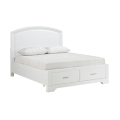 Hudson White 4-Piece Queen Bedroom Set - Ornate Home