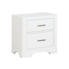 Hudson White 4-Piece Queen Bedroom Set - Ornate Home