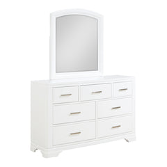 Hudson White 4-Piece Queen Bedroom Set - Ornate Home