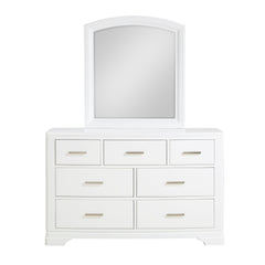 Hudson White 4-Piece Queen Bedroom Set - Ornate Home