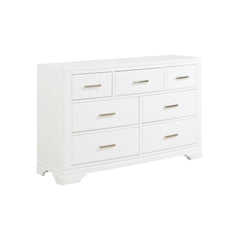 Hudson White 4-Piece Queen Bedroom Set - Ornate Home