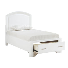 Hudson White 4-Piece Twin Bedroom Set - Ornate Home