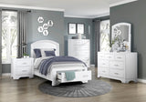 Hudson White 4-Piece Twin Bedroom Set - Ornate Home