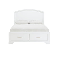 Hudson White 5-Piece Queen Bedroom Set - Ornate Home