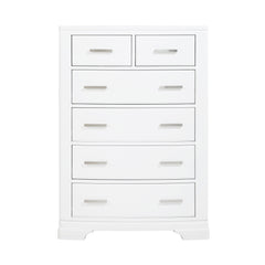 Hudson White 5-Piece Queen Bedroom Set - Ornate Home