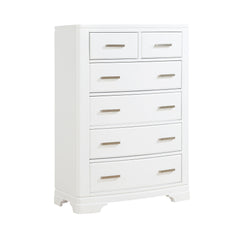 Hudson White 5-Piece Queen Bedroom Set - Ornate Home