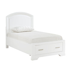 Hudson White 5-Piece Twin Bedroom Set - Ornate Home