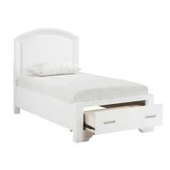 Hudson White 5-Piece Twin Bedroom Set - Ornate Home