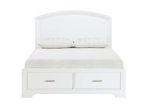 Hudson White Eastern King Platform Bed - Ornate Home