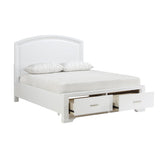 Hudson White Eastern King Platform Bed - Ornate Home