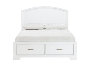 Hudson White Full Platform Bed - Ornate Home