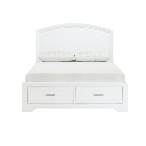 Hudson White Full Platform Bed - Ornate Home