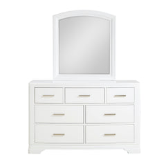 Hudson White Mirror - Ornate Home