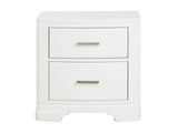 Hudson White Nightstand - Ornate Home